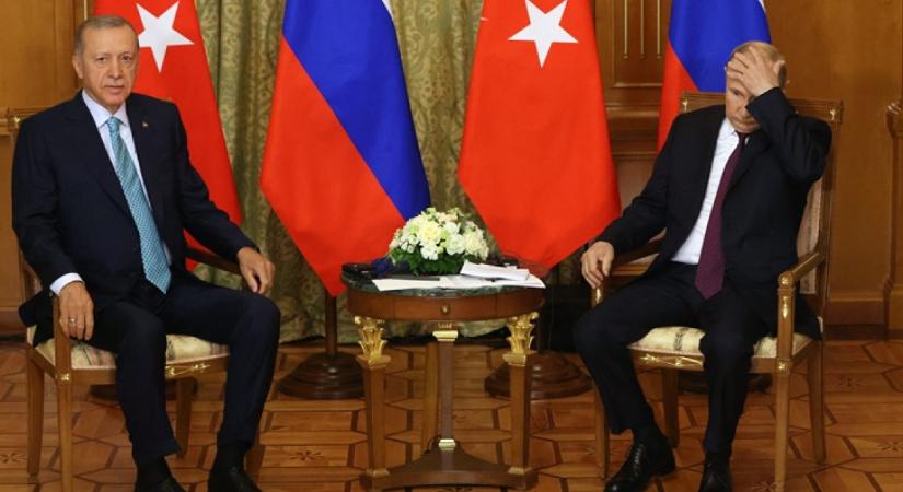 Erdoğan Putyinnak: "Oroszország és Törökország háborúban áll"