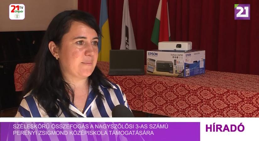 Széleskörű összefogás a Nagyszőlősi 3-as számú Perényi Zsigmond Középiskola támogatására (videó)