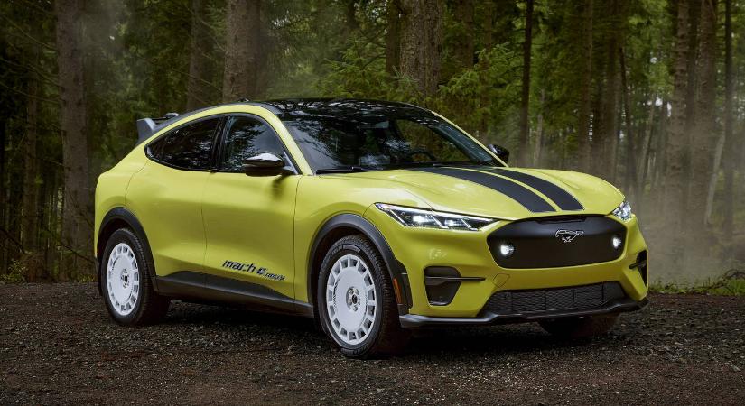 Itt a sportosra húzott Mustang Mach-E, a Rally