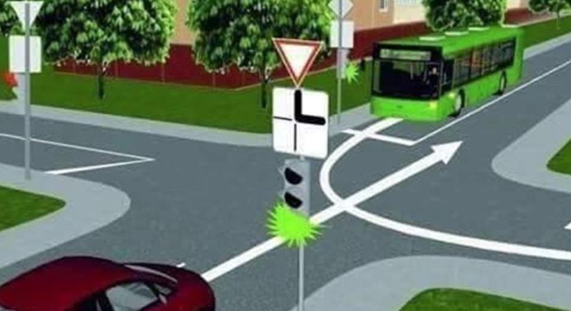 Ilyenkor kinek van elsőbbsége? Azonnali buktató kérdés a KRESZ-ben, az autósok zöme rosszul tudja