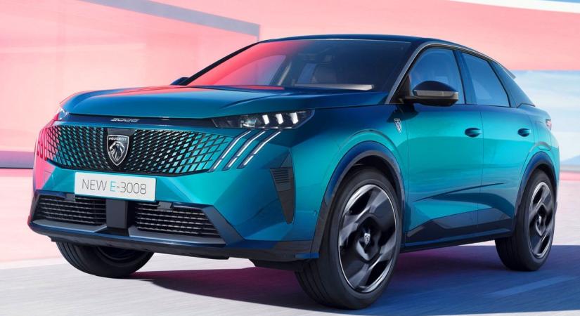 A Peugeot nagy felbontásban közreadta a kiszivárgott Peugeot E-3008 képeket