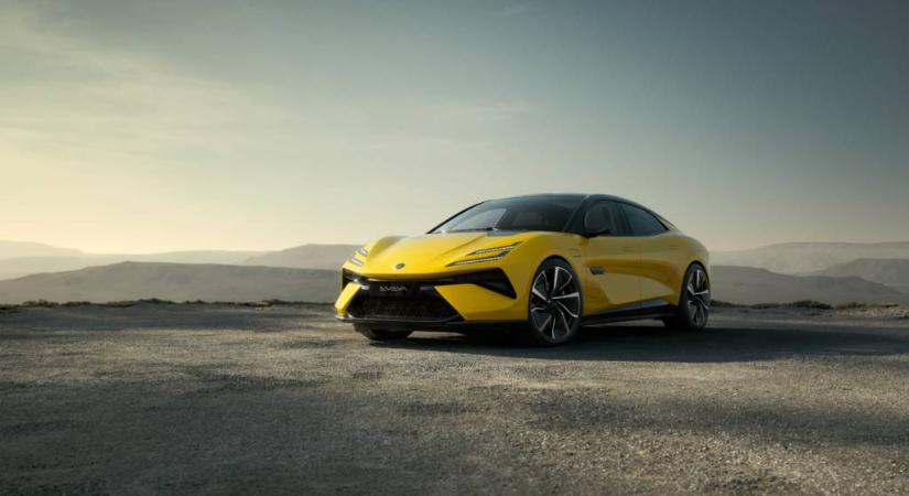 A Tesla és a Porsche babérjaira törne a Lotus az új szedánjával