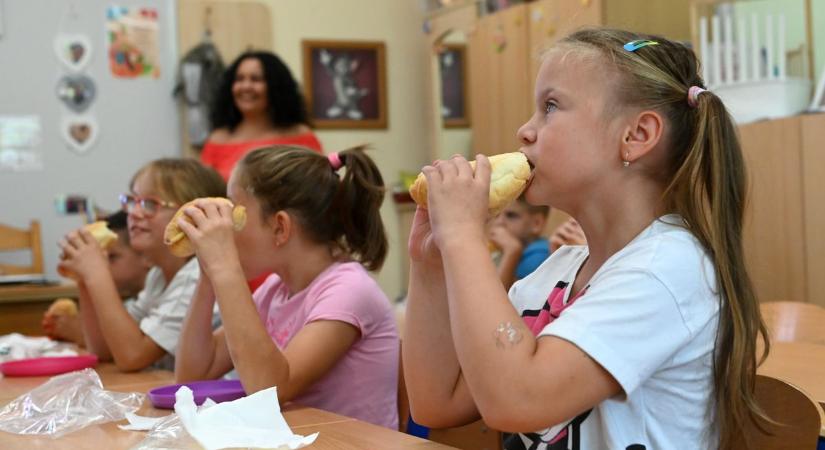 Szendvicseket adományozott a KOMETA az álltalános iskolásoknak