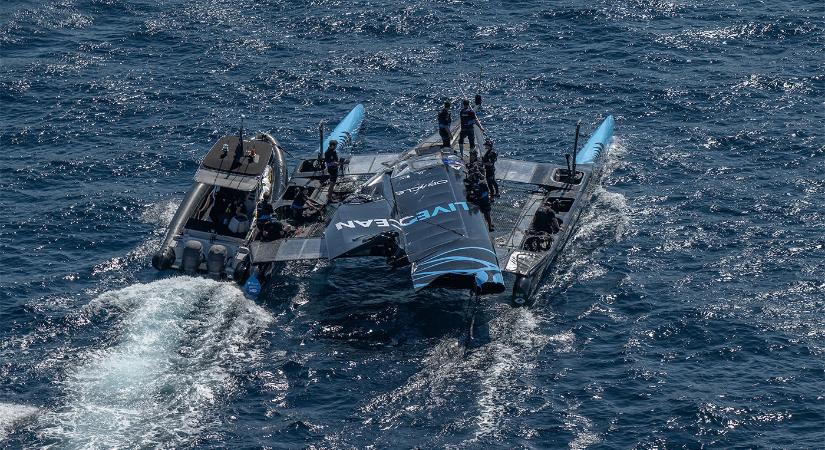 SailGP 2023 Saint Tropez – Kiélezett versengés, és futam utáni árbóctörés