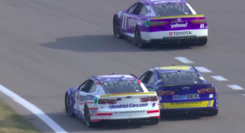 NASCAR: A dühös Elliott a pitlane-en konfrontálódott Larsonnal, majd utána mindent tagadott