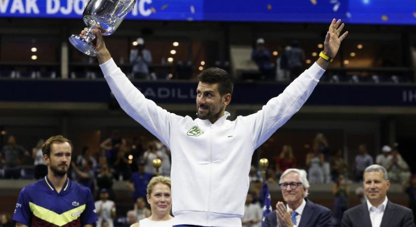 Novak Djokovic megnyerte az US Opent, s ezzel már 24-szeres Grand Slam-bajnok