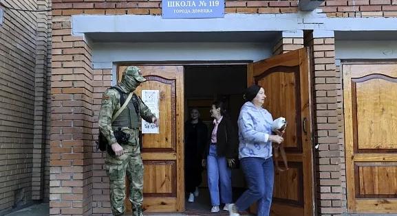 Illegitim orosz helyhatósági választások a megszállt ukrán területeken
