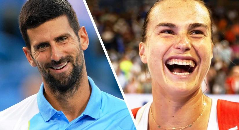 Novak Djokovics és Arina Szabalenka hétfőtől a teniszezők férfi és női világranglistájának vezetője