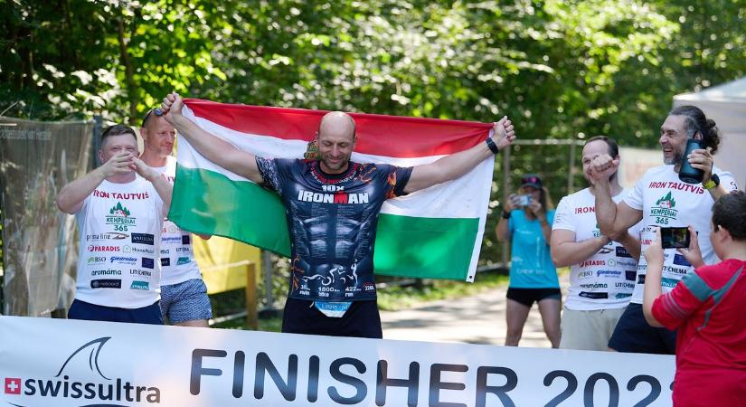 Sikerrel célba ért Kóti László az ultratriatlon világkupán