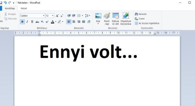 Harmincadik életéve előtt végez a Wordpaddal a Microsoft