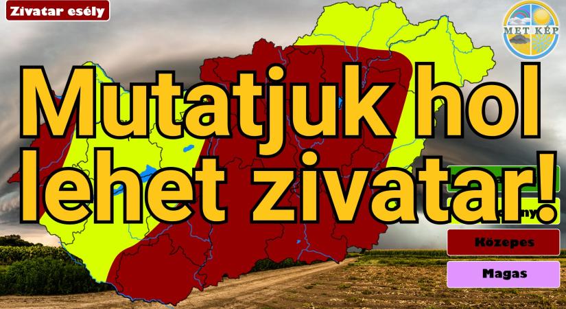 Hidegfront hoz zivatarokat!
