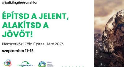 Szeptember 11-én indul a Nemzetközi Zöld Építés Hete