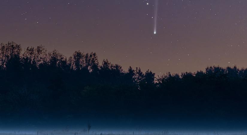 A legszebb fotót a napközelségébe száguldó üstökösről a tápiószentmártoni lápvidék mellől készült