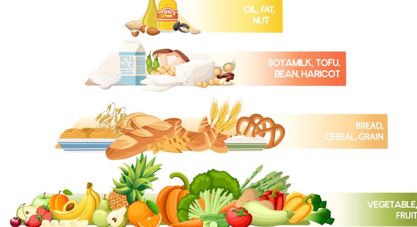 Vegán ételpiramis egyszerűen: így étkezz helyesen, teljesen mentesen