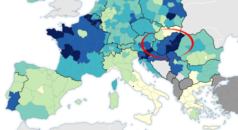 A lakosság számához viszonyítva az EU összes régiója közül a magyar Alföldön történik a legtöbb öngyilkosság