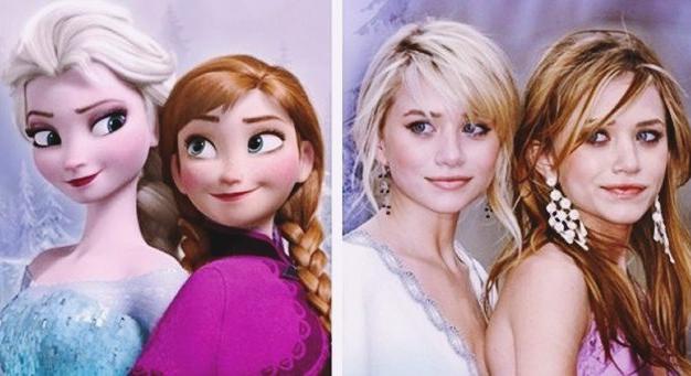 20 híresség, akik ugyanúgy néznek ki, mint a leghíresebb Disney figurák