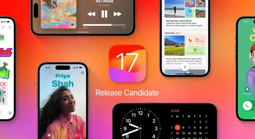 Elérhető az iOS 17 RC, jövő héten jön a végleges verzió