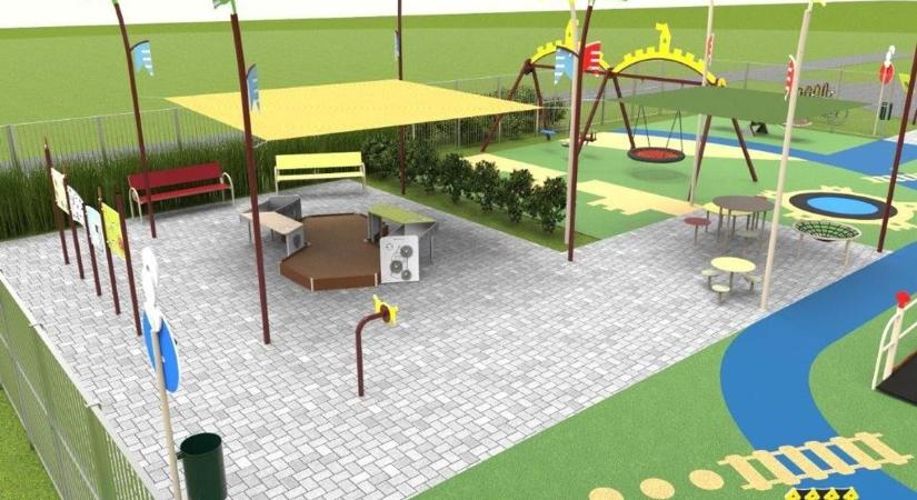 Átadták a munkaterületet, épülhet a játszótér Nagykanizsán