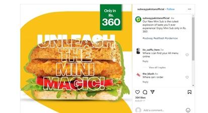 Szendvicsinfláció: különös megoldással reagált a Subway a pakisztáni pénzromlásra