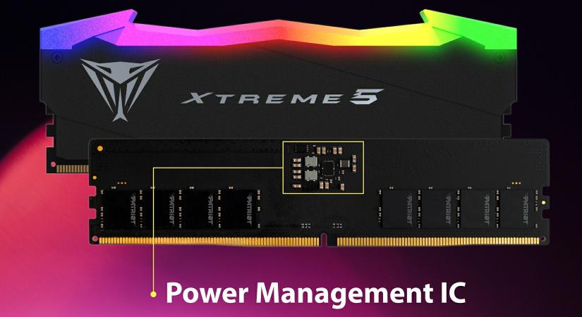 Patriot Viper DDR5 memóriák, RGB-vel vagy fények nélkül