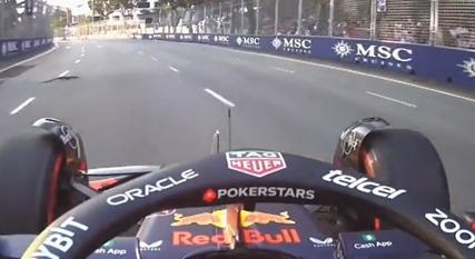 Pályára futó varánusz hozta a szívbajt Verstappenre a Szingapúri Nagydíj szabadedzésén - videó