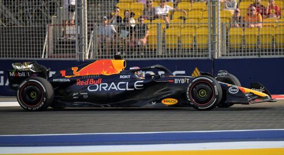 Varánusz kolbászolt be a pályára Verstappen elé a Forma-1-es edzésen