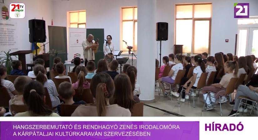 Hangszerbemutató és rendhagyó zenés irodalomóra a Kárpátaljai Kultúrkaraván szervezésében (videó)