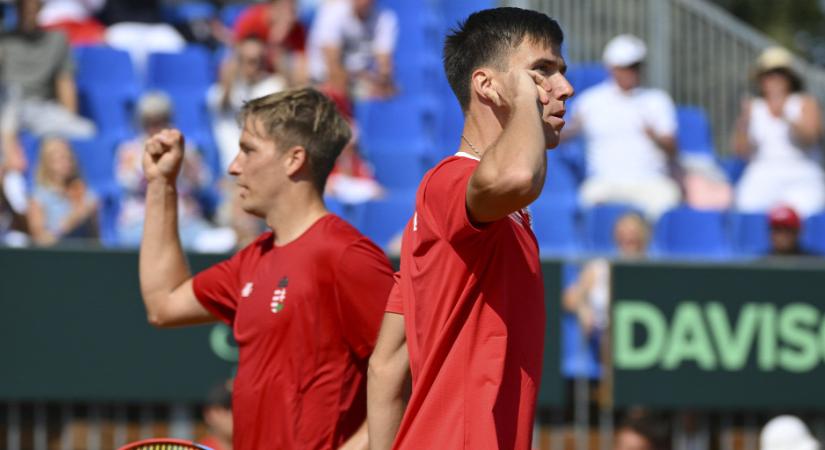 Marozsánék nyerték a párost, magyar továbbjutás a Davis Kupában