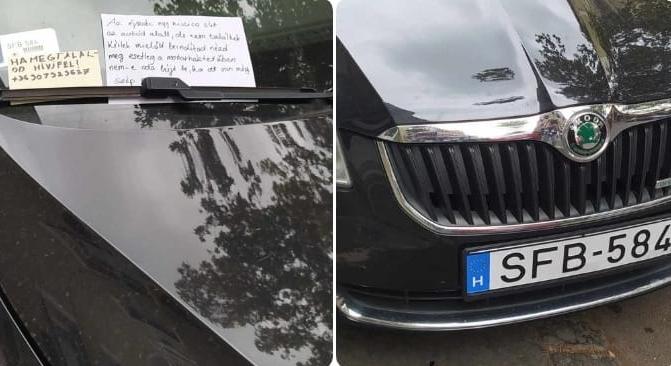 Motorháztető alatt rekedt egy kismacska
