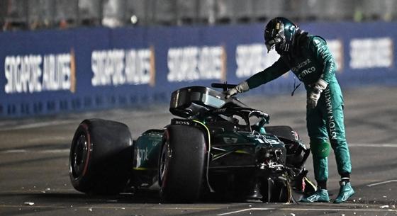 Lance Stroll nem indul a szingapúri F1-es futamon szombati balesete után