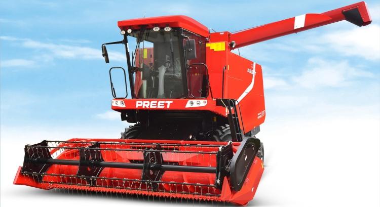 Preet 987 Deluxe AC – Indiai kompakt kombájn, prémium kivitelben