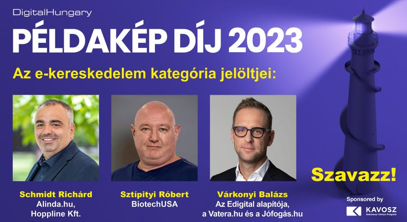 Ismerd meg a Példakép díj E-KERESKEDELEM kategóriájának jelöltjeit!