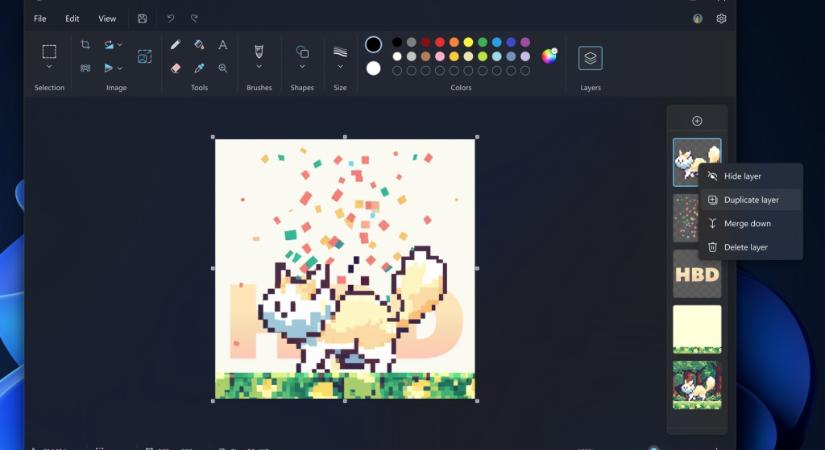 Rég várt funkciókat kap a Paint