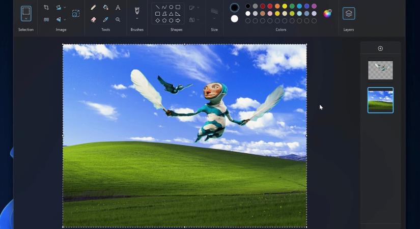 Hasznos funkciókkal bővül a Paint