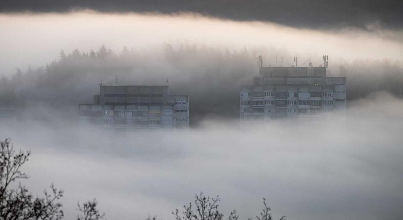 Ködös a szerda reggel Fehér, Hargita, Szeben és Brassó megyében