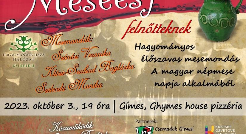 A Hagyományok Háza Hálózat – Szlovákia rendezvénysorozata a magyar népmese napja alkalmából