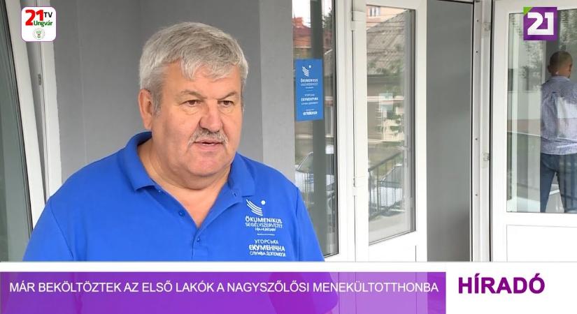 Már beköltöztek az első lakók a nagyszőlősi menekültotthonba (videó)