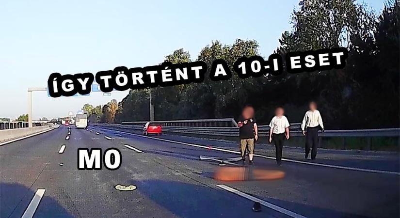 Videófelvételt kaptunk a szeptember 10-i esetről, ahol egy ismert riportert sodort el egy autó az M0-son