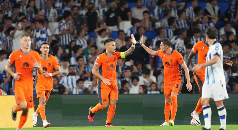 BL: emberhátrányban harcolta ki a döntetlent az Inter a Real Sociedad otthonában – videóval