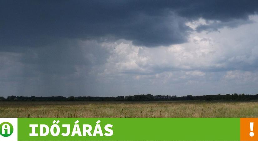 Időjárás: Esőt és zivatarokat kapunk. Felhőszakadás is lesz!