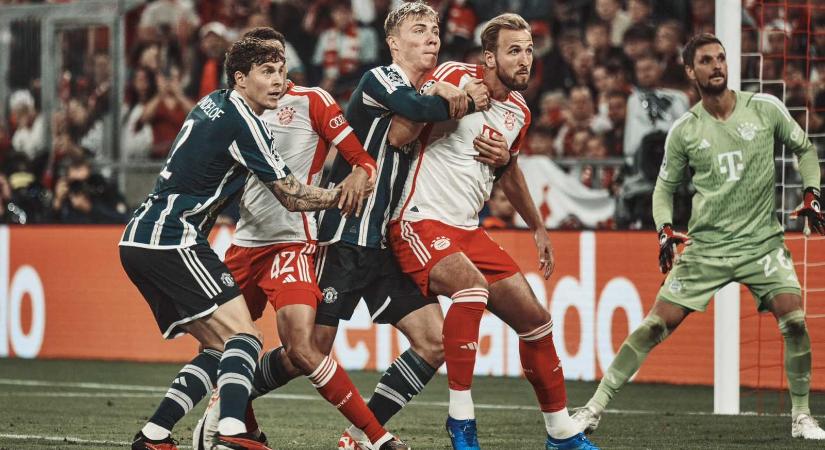 Bajnokok Ligája: hét gólos meccsen győzte le a Bayern a Manchester Unitedet