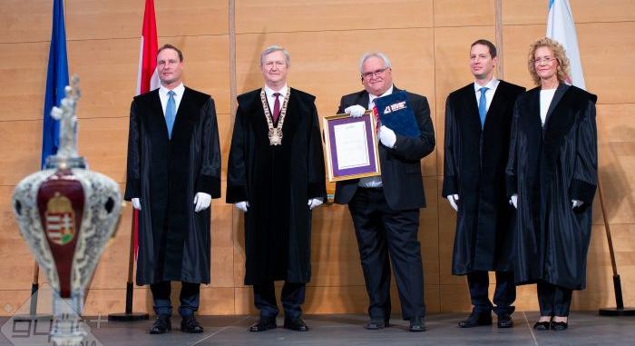 Alfons Dintner lett a győri Széchenyi István Egyetem díszpolgára