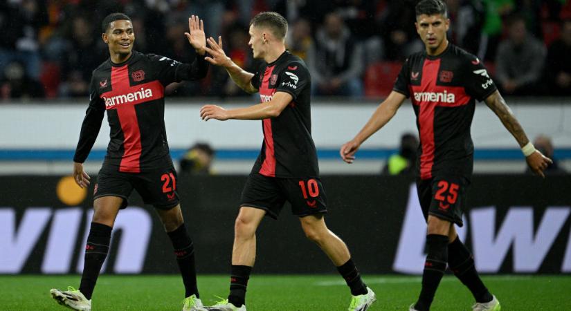 Európa-liga: a Leverkusen feölényesen nyert, a Liverpool és a Roma idegenben győzött