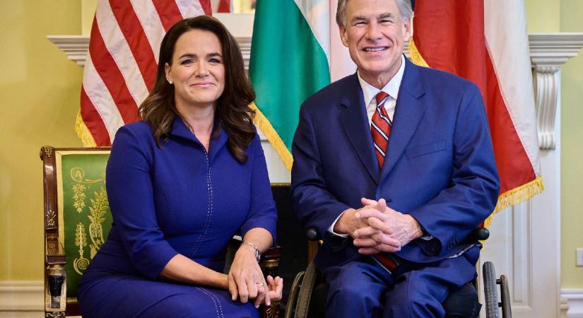 Novák Katalin Texas kormányzójával tárgyalt