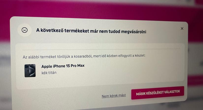 Percek alatt elfogyott a hétszázezres telefon a Telekomnál