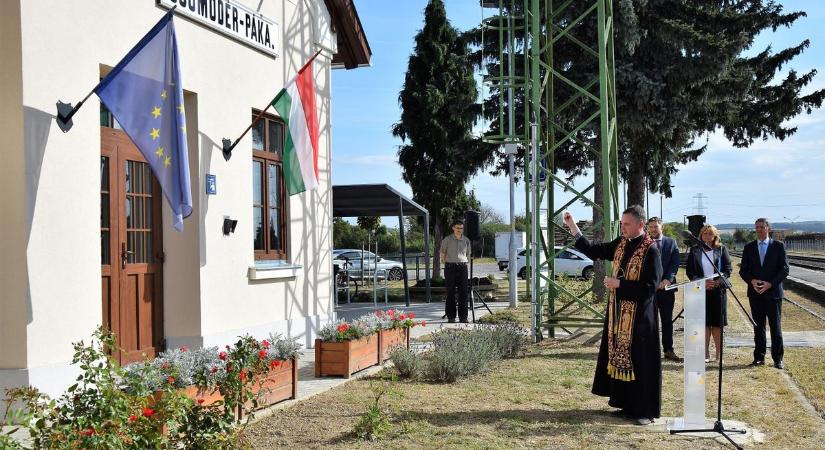 Megújult a Csömödér-Páka vasútállomás felvételi épülete