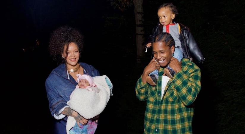 Rihanna és AAP Rocky először mutatták meg második gyermeküket nyilvánosan