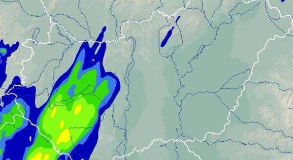Mutatjuk, mikor kell a hétvége folyamán esőre számítani
