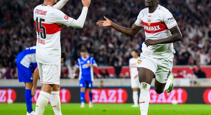 Bundesliga: duplázott a Stuttgart gólgyárosa, csapata az élre állt