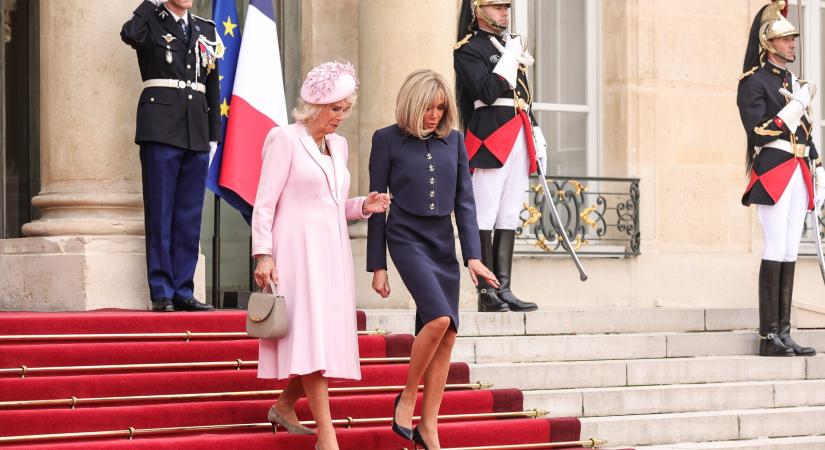 Camilla királynő és Macron elnök felesége egymás ellen pingpongozott (videó)
